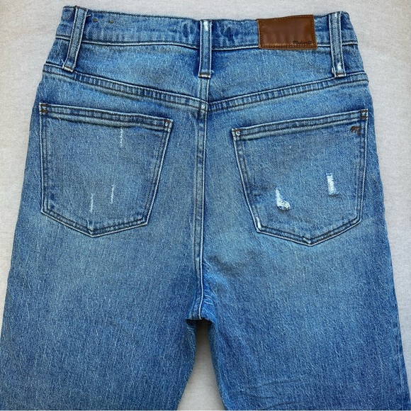Madewell Classic Straight Raw Step Hem Jeans in Corrie Wash - Picture 10 of 12